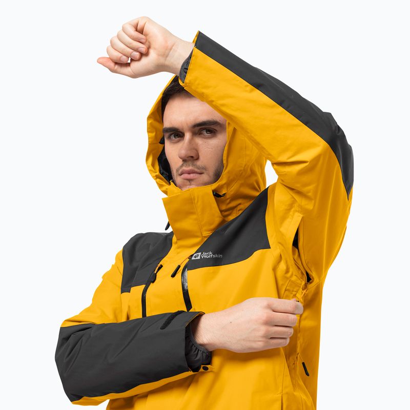 Jack Wolfskin férfi Jasper esőkabát sárga 1115261_3802_002 7