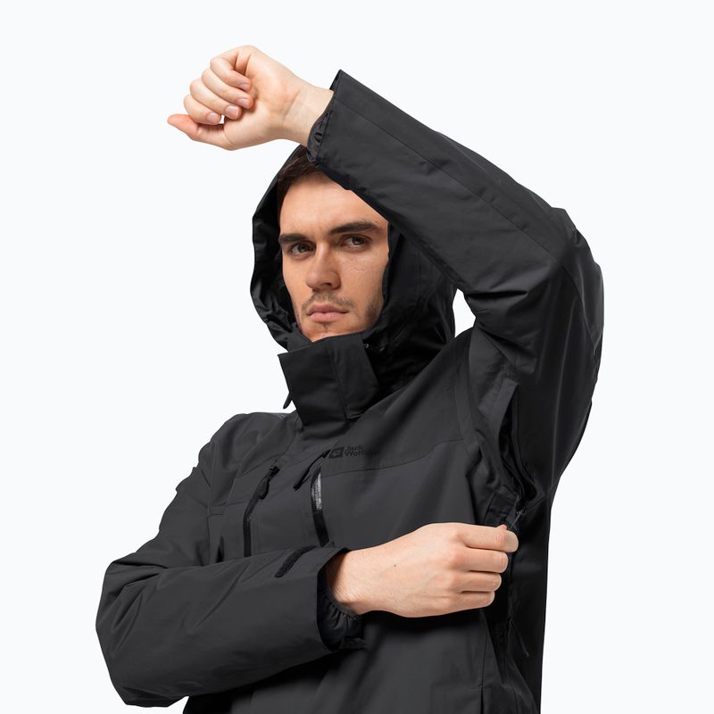 Jack Wolfskin férfi Jasper esőkabát fekete 1115261_6000_006 5