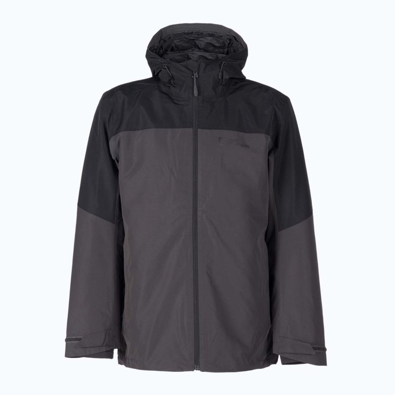 Jack Wolfskin férfi esőkabát Glaabach szürke-fekete 1115291_6000_006 11