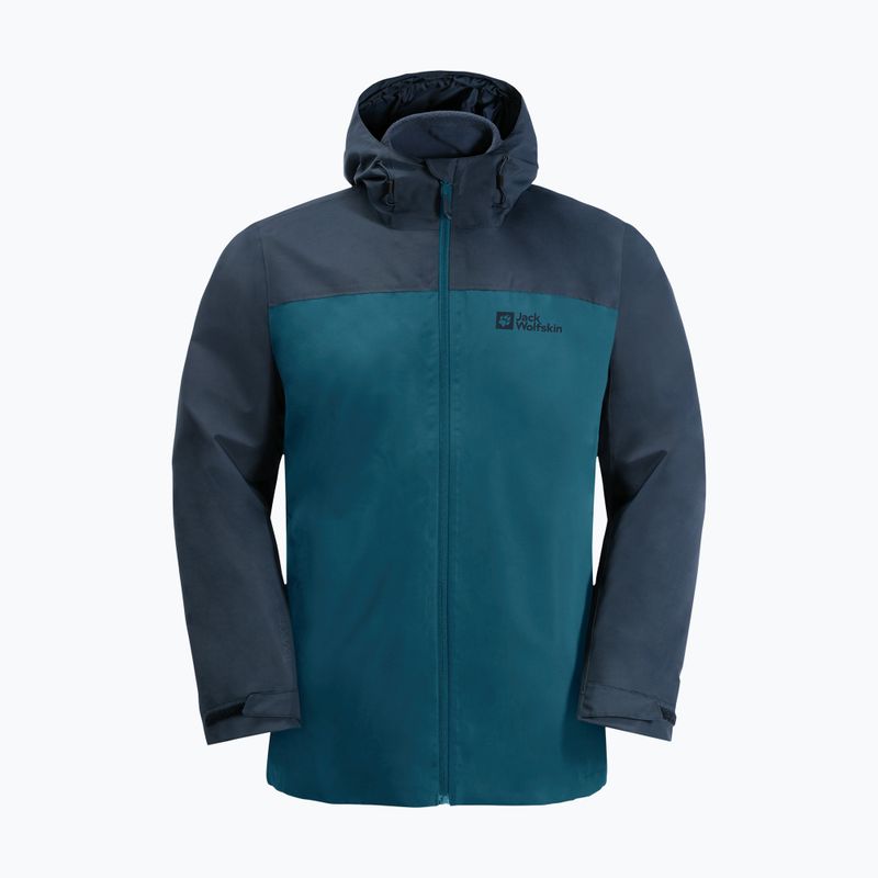 Jack Wolfskin férfi esőkabát Taubenberg kék 1115311_4133_006 9
