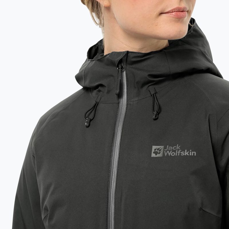 Jack Wolfskin női télikabát Stirnberg Ins fekete 4