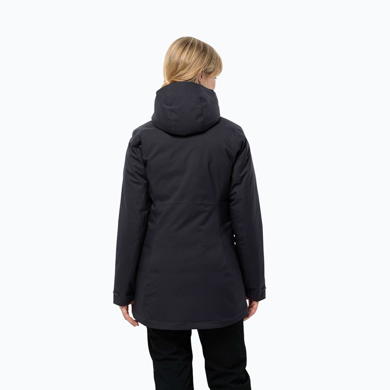 Jack Wolfskin női télikabát Stirnberg Ins fekete 2