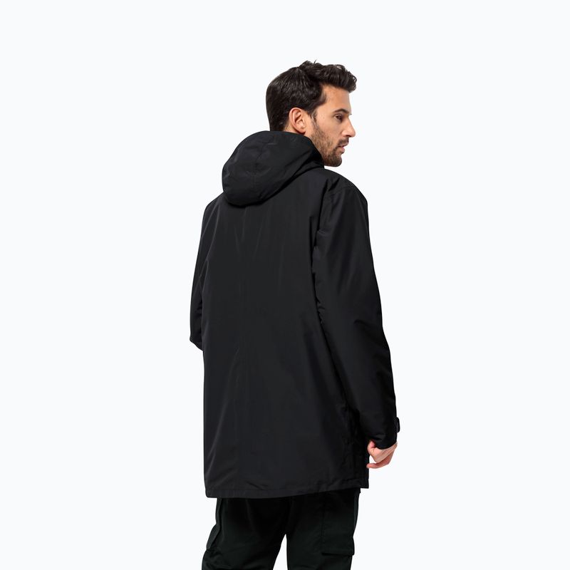 Jack Wolfskin férfi télikabát Winterlager Parka fekete 2