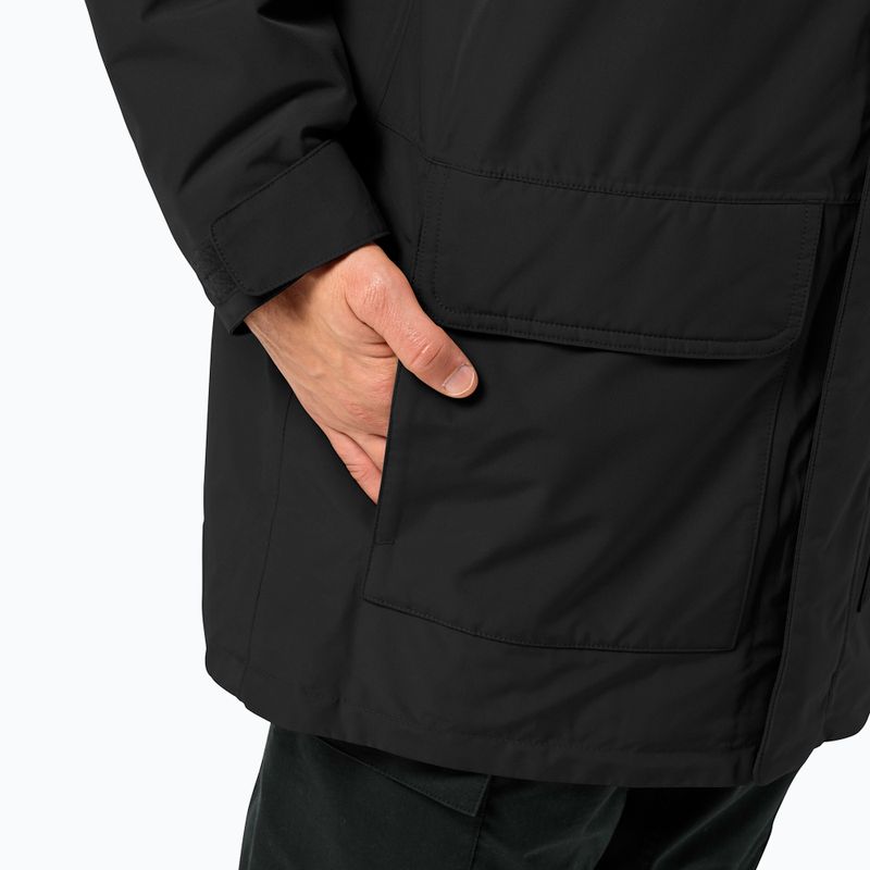 Jack Wolfskin férfi télikabát Winterlager Parka fekete 4