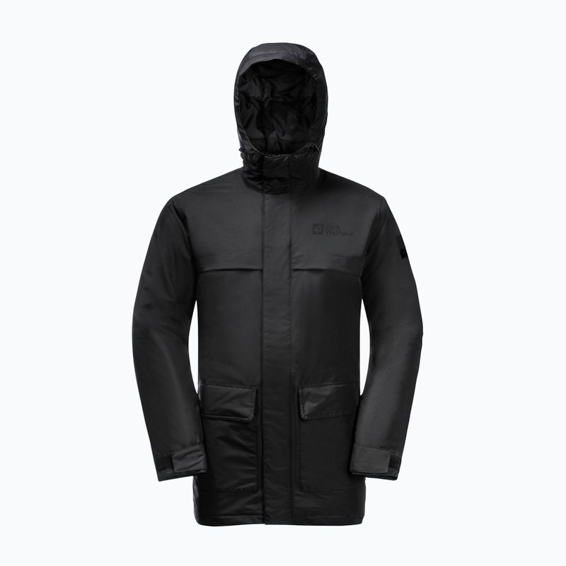 Jack Wolfskin férfi télikabát Winterlager Parka fekete 7
