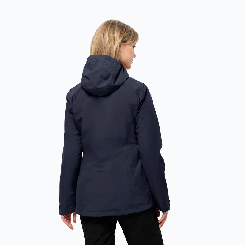 Jack Wolfskin női Moonrise 3In1 kabát éjszakai kék 2