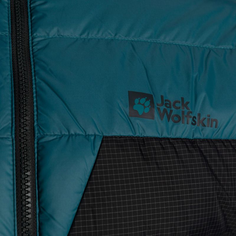 Jack Wolfskin férfi pehelypaplan Dna Tundra Down Hoody fekete-kék 1206612_4133_006 3