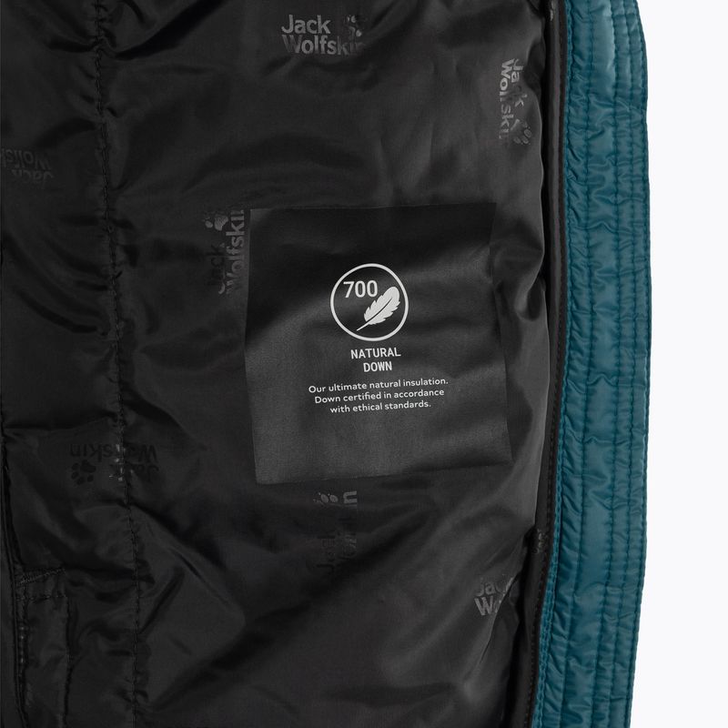 Jack Wolfskin férfi pehelypaplan Dna Tundra Down Hoody fekete-kék 1206612_4133_006 6