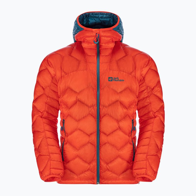 Jack Wolfskin férfi Alpspitze Down Hoody skit kabát narancssárga 1206771_3017 7