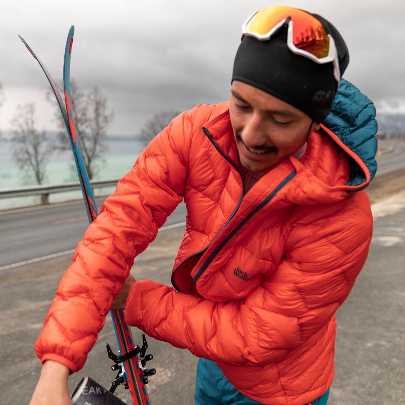 Jack Wolfskin férfi Alpspitze Down Hoody skit kabát narancssárga 1206771_3017 9