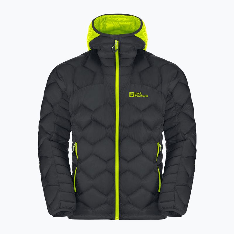 Jack Wolfskin férfi Alpspitze Down Hoody szürke 1206771_6350 sí kabát 5