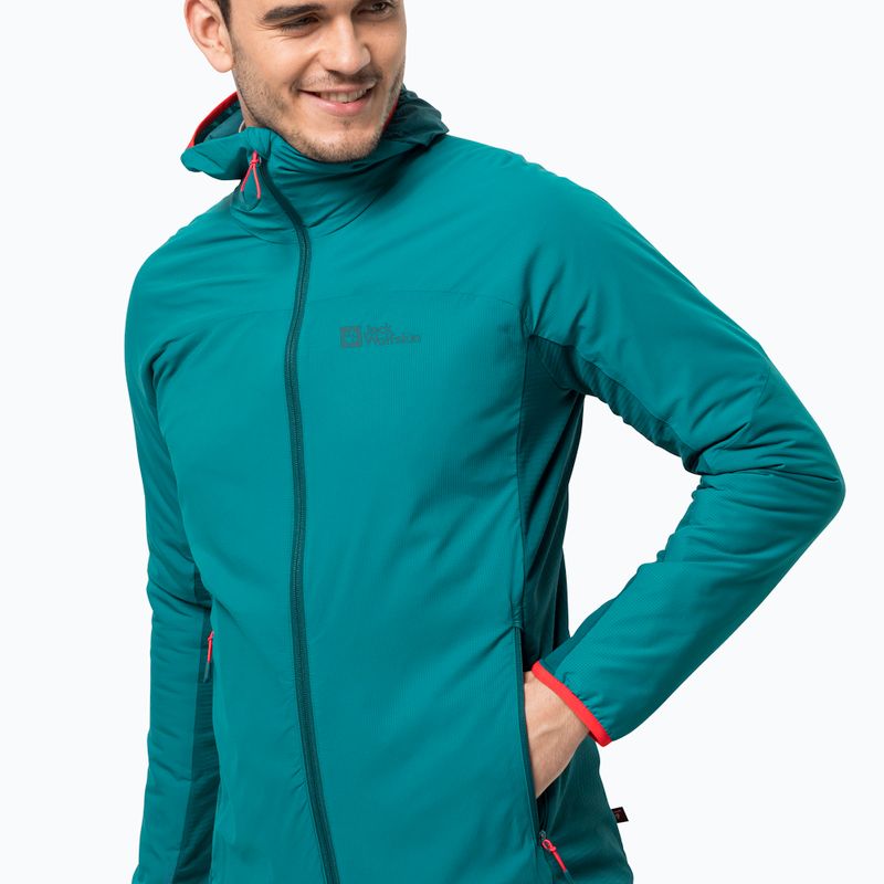 Jack Wolfskin férfi sí dzseki Alpspitze Ins Hoody zöld 1206781_1124