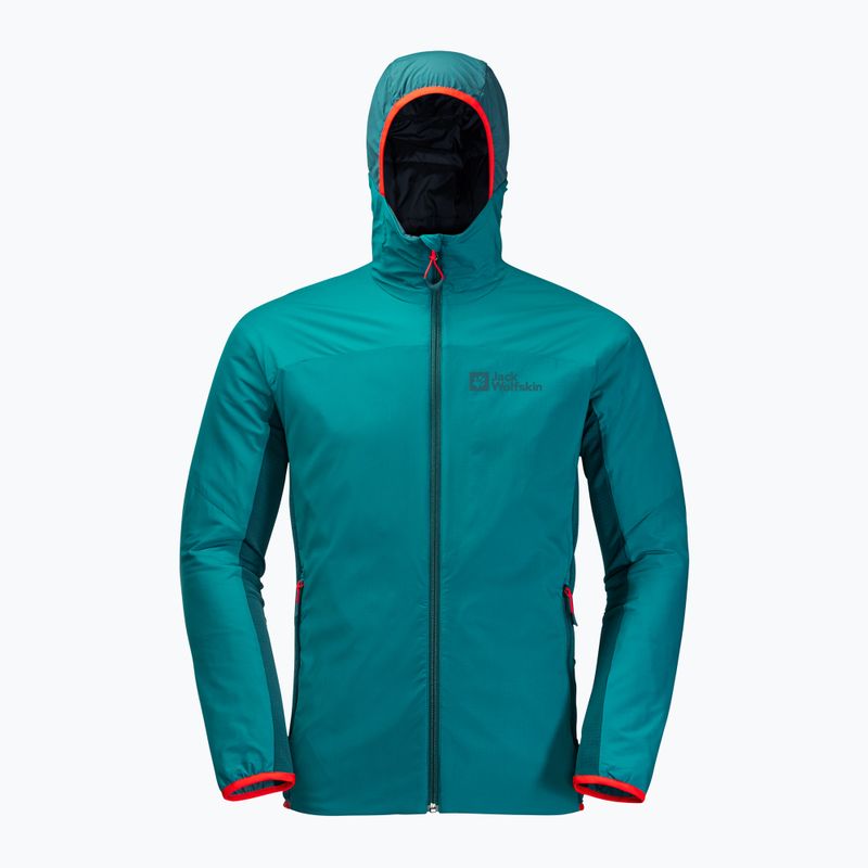 Jack Wolfskin férfi sí dzseki Alpspitze Ins Hoody zöld 1206781_1124 5