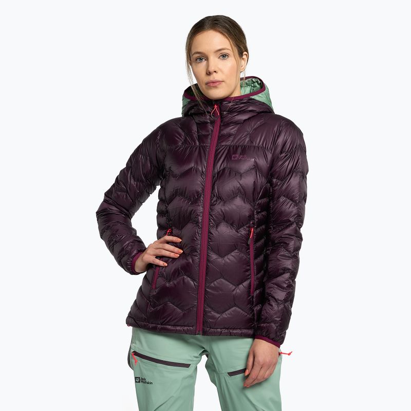 Jack Wolfskin női Alpspitze Down Hoody sí dzseki lila 1206791_2042