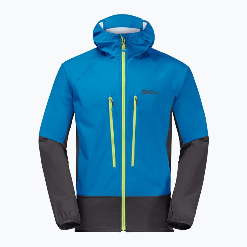 Jack Wolfskin férfi Alpspitze Hoody sí dzseki kék 1307371_1361 7