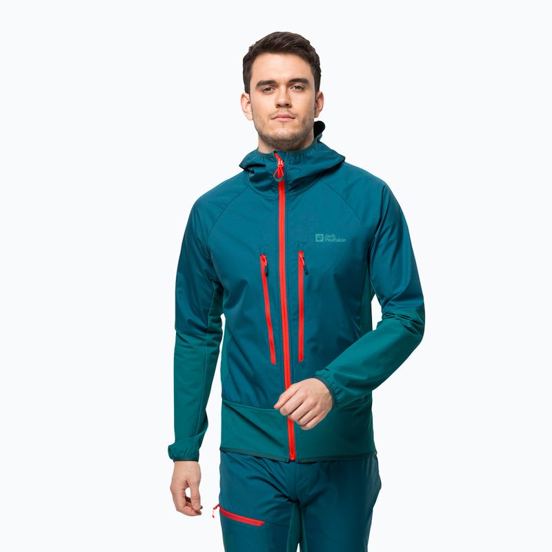 Jack Wolfskin férfi Alpspitze Hoody zöld 1307371_4133 sí kabát