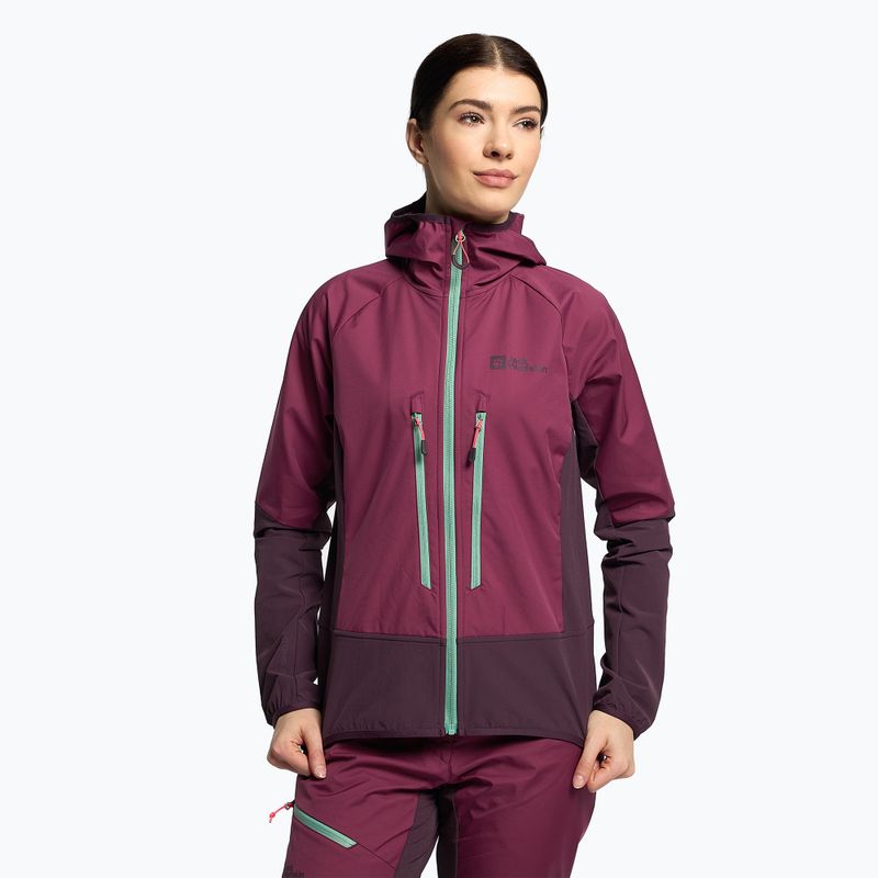 Jack Wolfskin Alpspitze Hoody női sí kabát lila 1307391_1014