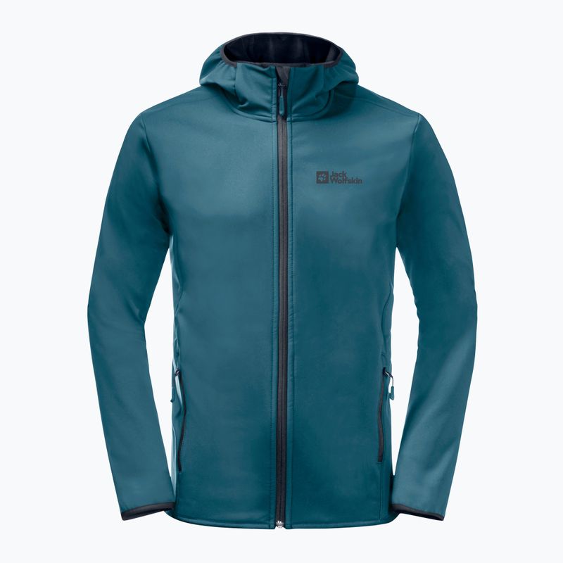 Jack Wolfskin férfi softshell dzseki Bornberg Hoody kék 1307471_4133 5