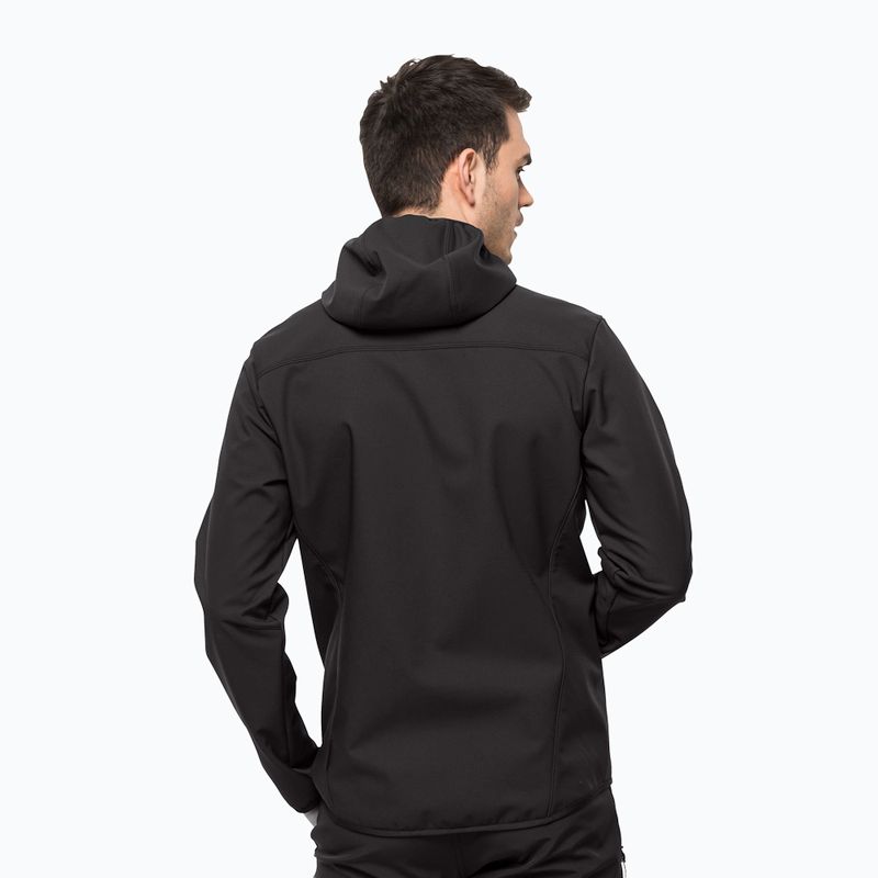 Jack Wolfskin Bornberg Hoody férfi softshell kabát fekete 1307471_6000 2