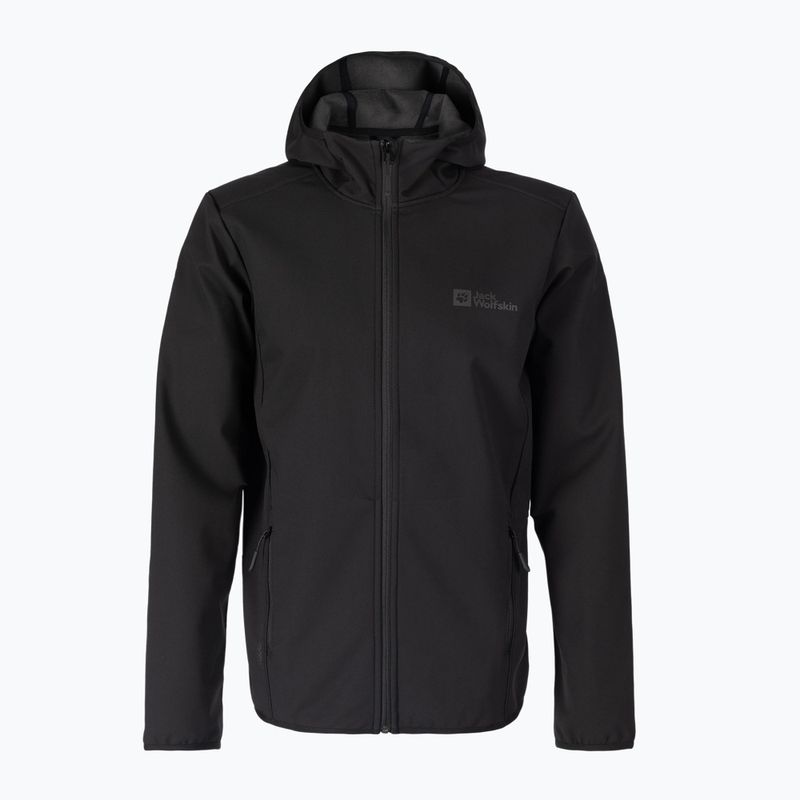 Jack Wolfskin Bornberg Hoody férfi softshell kabát fekete 1307471_6000 5