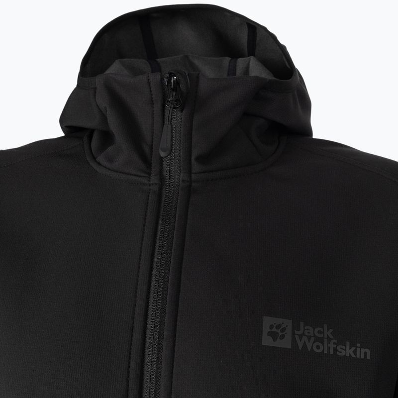 Jack Wolfskin Bornberg Hoody férfi softshell kabát fekete 1307471_6000 9