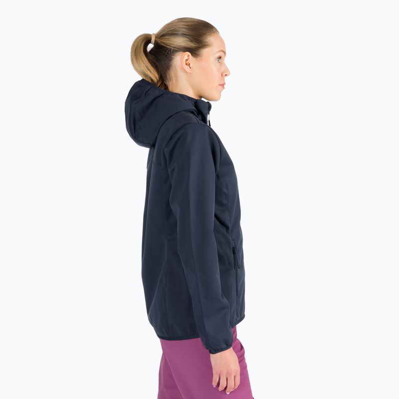 Jack Wolfskin női softshell dzseki Windhain Hoody navy blue 1307481_1010 3