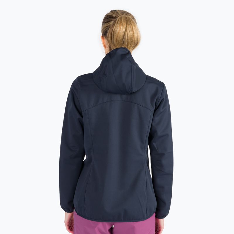Jack Wolfskin női softshell dzseki Windhain Hoody navy blue 1307481_1010 4