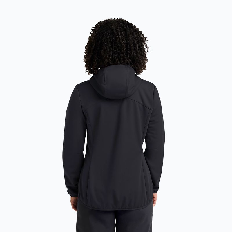 Női softshell dzseki Jack Wolfskin Windhain Hoody fekete 3