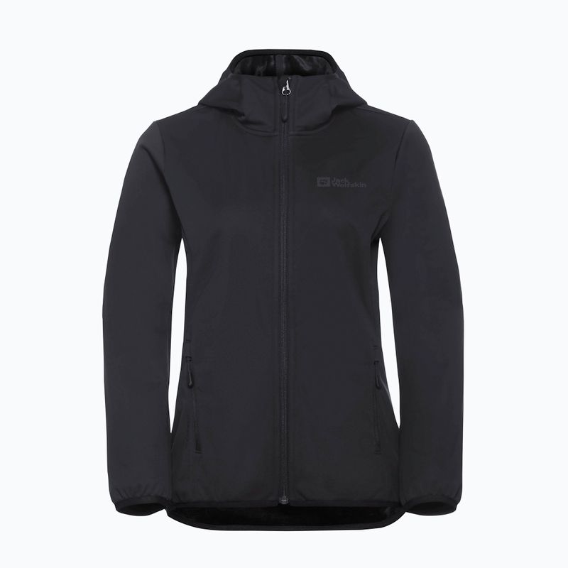 Női softshell dzseki Jack Wolfskin Windhain Hoody fekete 8