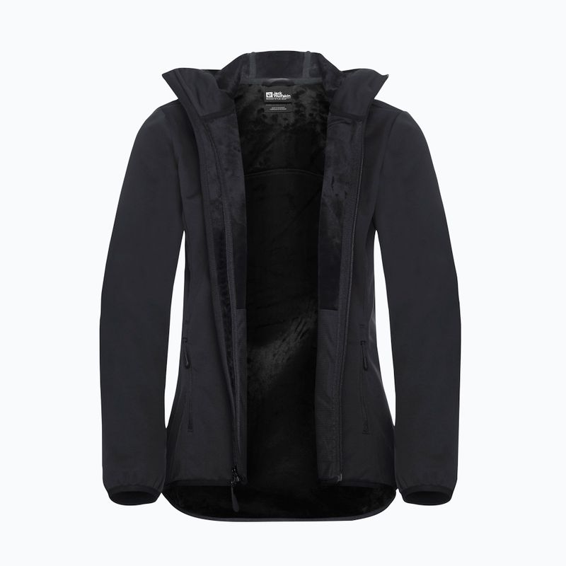 Női softshell dzseki Jack Wolfskin Windhain Hoody fekete 10