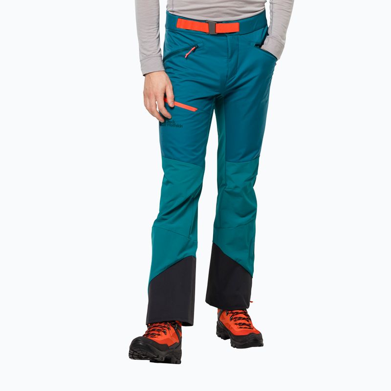 Jack Wolfskin férfi Alpspitze kék-zöld síelőnadrág 1507511