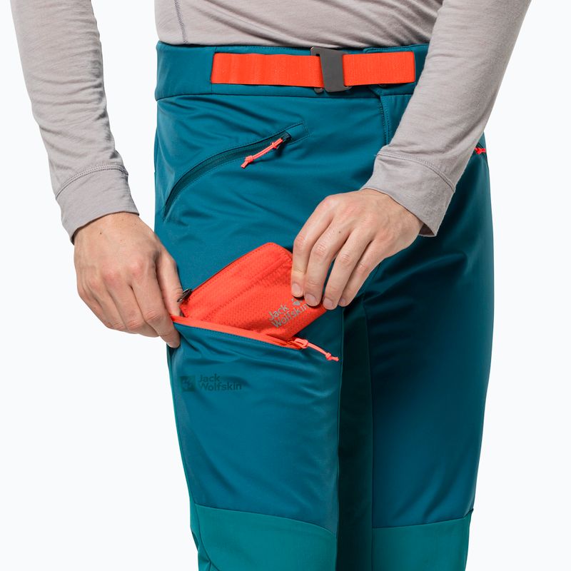 Jack Wolfskin férfi Alpspitze kék-zöld síelőnadrág 1507511 3