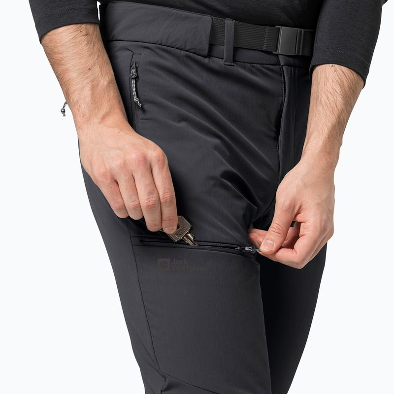 Jack Wolfskin férfi trekking nadrág Holdsteig fekete 1507571 4
