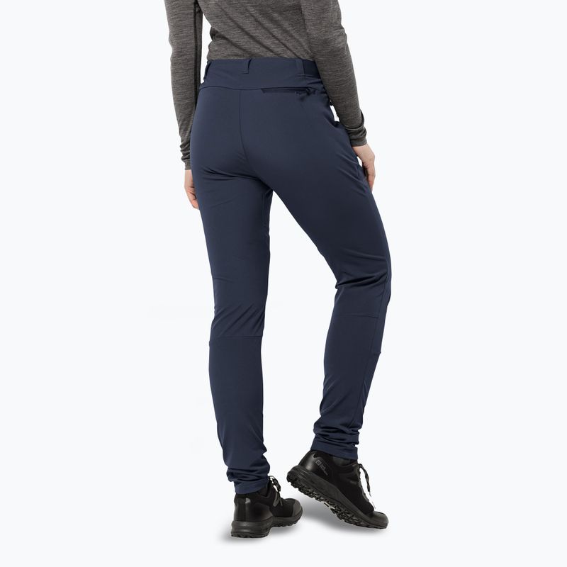 Jack Wolfskin női softshell nadrág Geigelstein Slim éjszakai kék 2