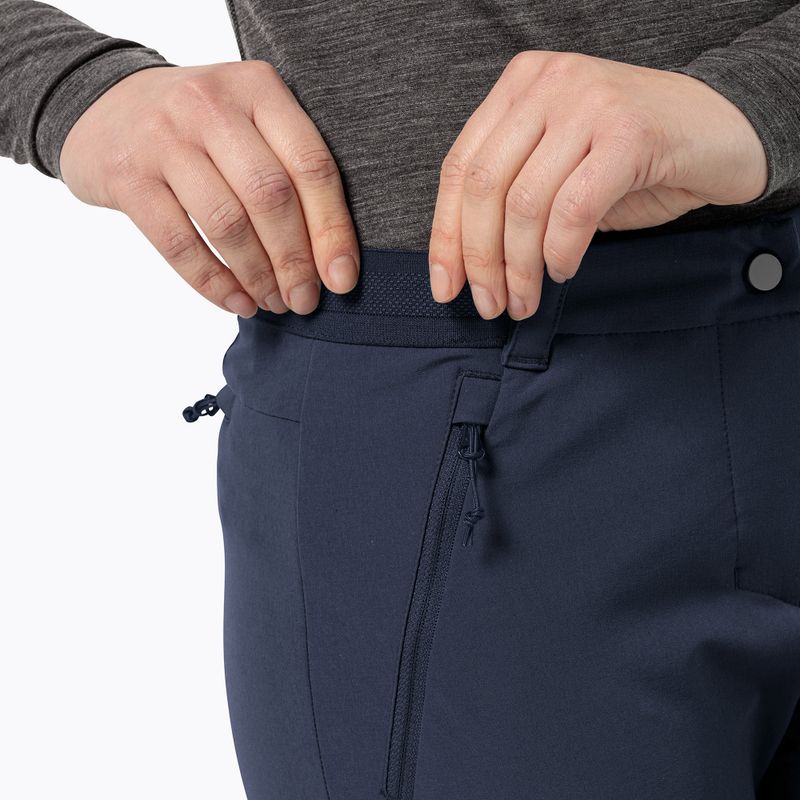 Jack Wolfskin női softshell nadrág Geigelstein Slim éjszakai kék 5