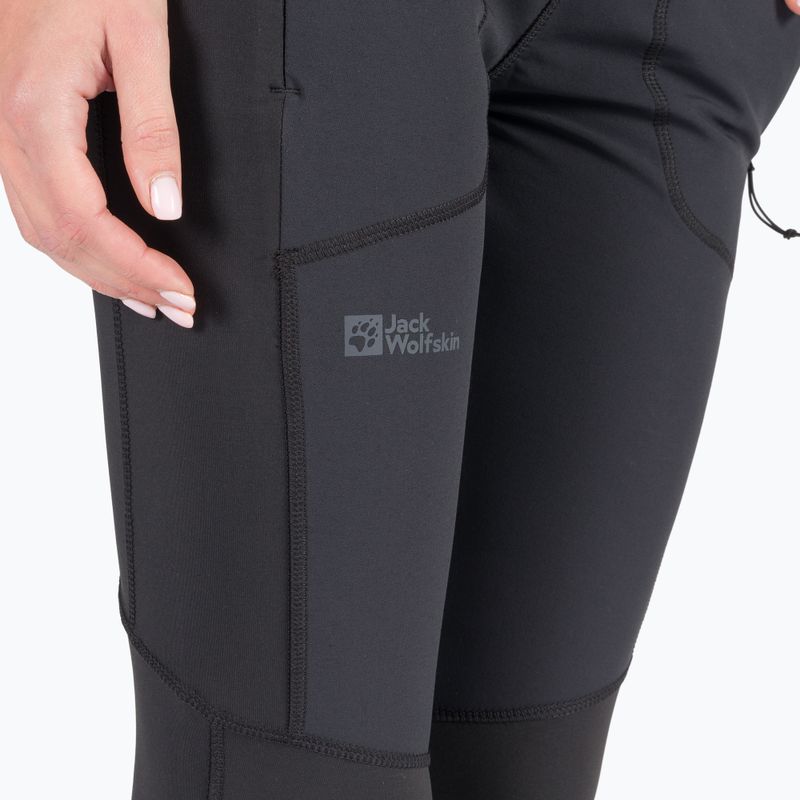 Jack Wolfskin női leggings Salmaser Tights fekete 1507781_6000_005 6