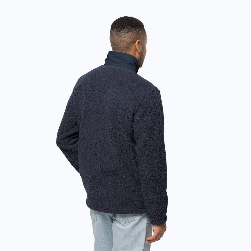 Jack Wolfskin férfi Kingsway fleece pulóver sötétkék 1709002 2