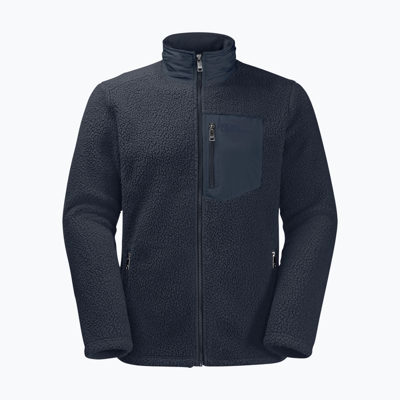 Jack Wolfskin férfi Kingsway fleece pulóver sötétkék 1709002 6