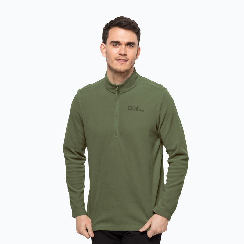 Jack Wolfskin férfi fleece pulóver Taunus HZ zöld 1709522_4129_002