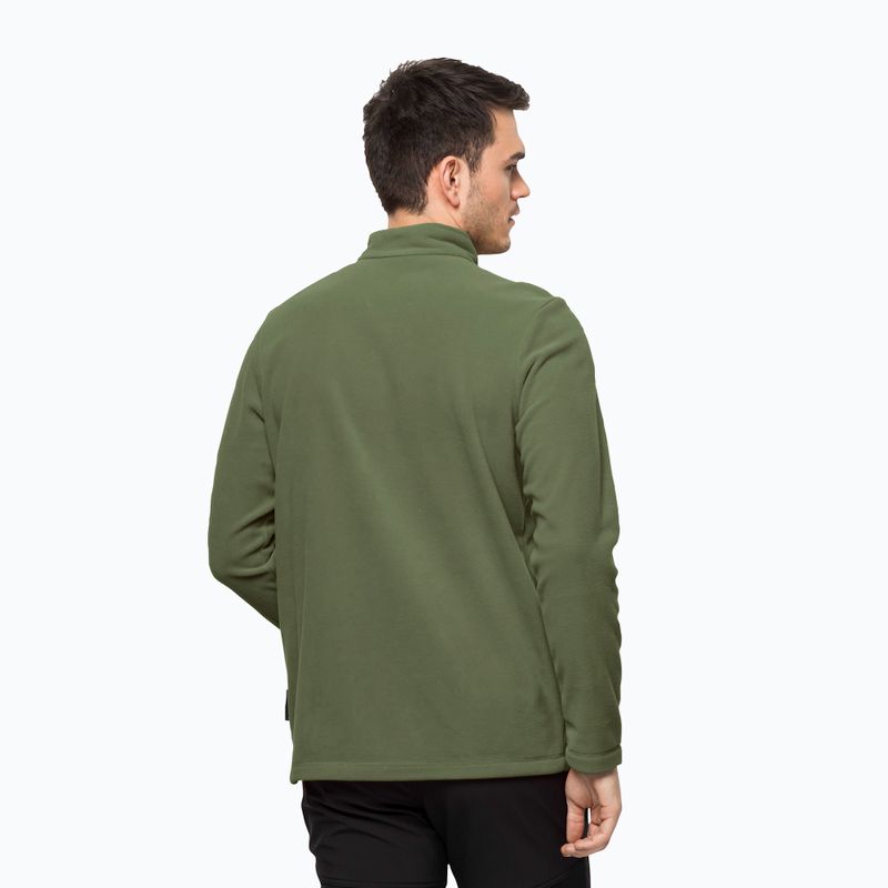 Jack Wolfskin férfi fleece pulóver Taunus HZ zöld 1709522_4129_002 2