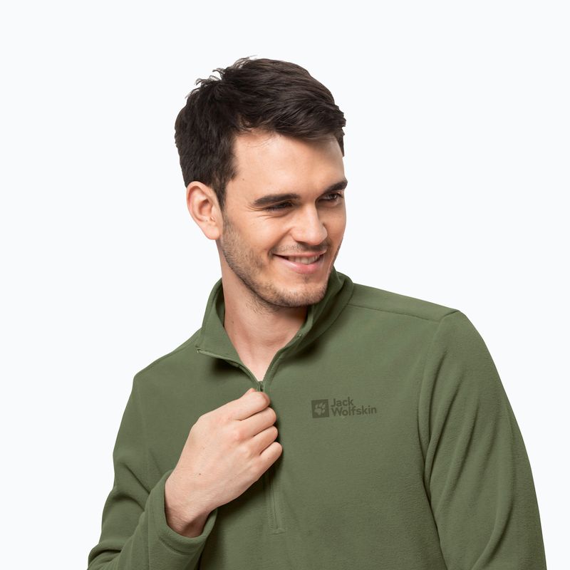 Jack Wolfskin férfi fleece pulóver Taunus HZ zöld 1709522_4129_002 3