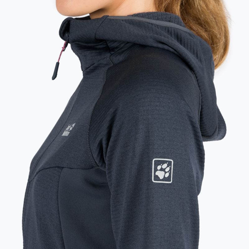 Női gyapjú Jack Wolfskin Hydro Grid Fleece szürke 1709911 7