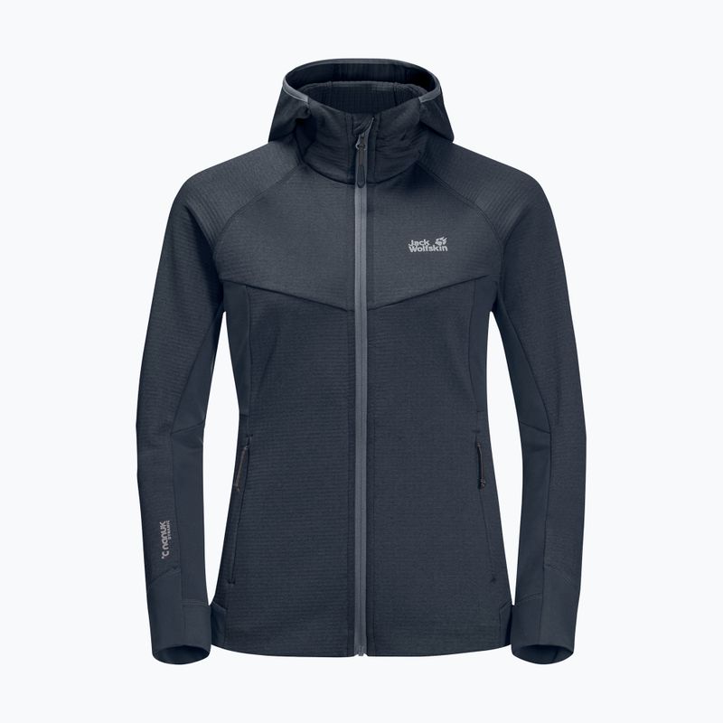 Női gyapjú Jack Wolfskin Hydro Grid Fleece szürke 1709911 9
