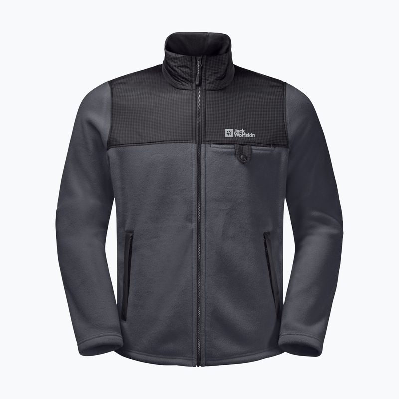 Jack Wolfskin férfi Dna Grizzly szürke fleece pulóver 1709982 6