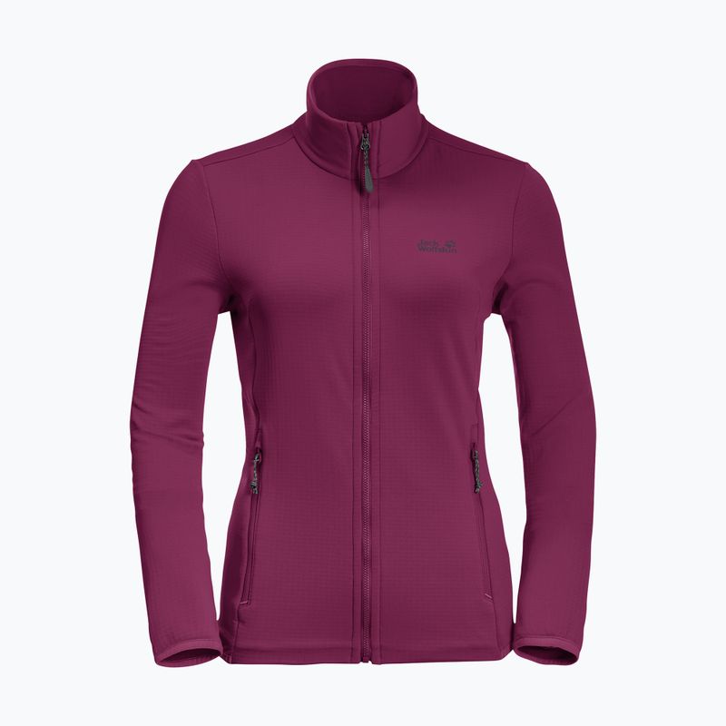 Jack Wolfskin női Peak Grid Fleece melegítőfelső lila 1710351 8