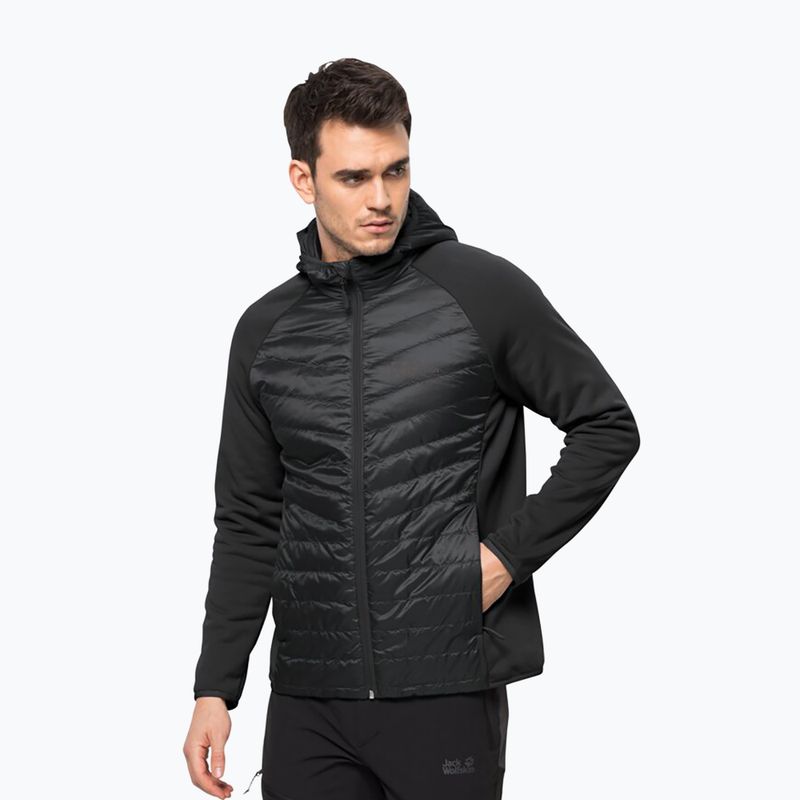 Jack Wolfskin férfi Routeburn Pro Hybrid kabát fekete 1710511