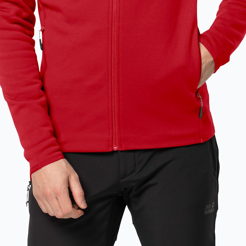 Jack Wolfskin férfi Baiselberg fleece pulóver piros 1710541 4