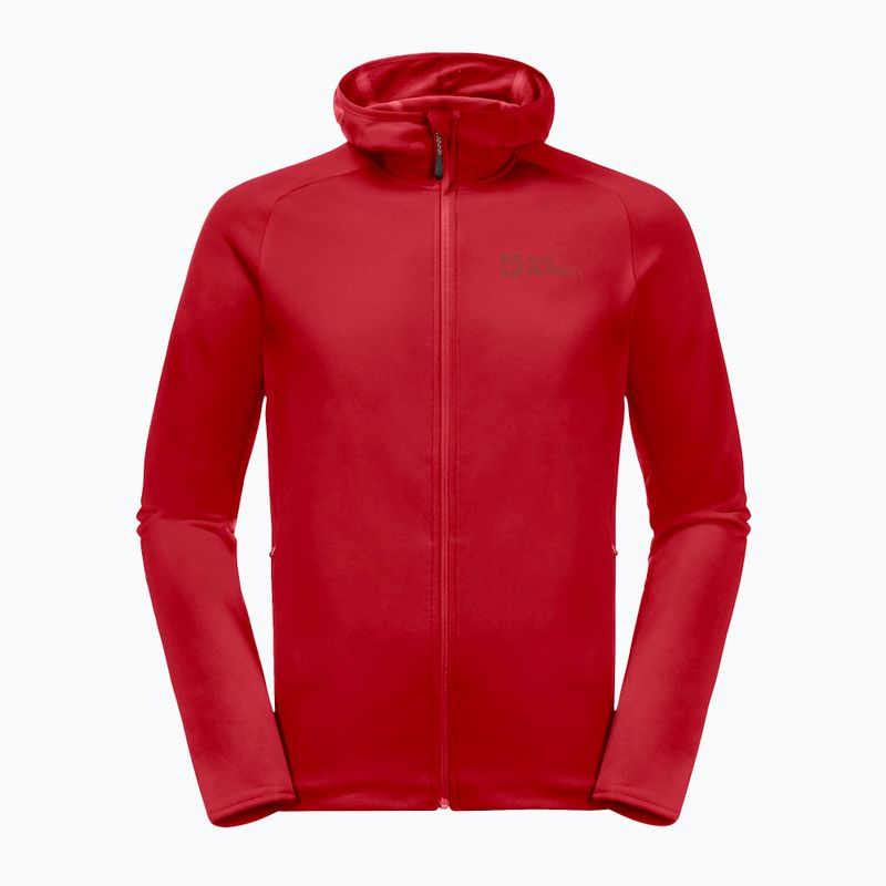 Jack Wolfskin férfi Baiselberg fleece pulóver piros 1710541 5