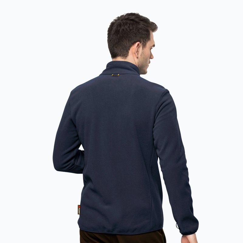 Jack Wolfskin férfi Beilstein fleece pulóver sötétkék 1710551 2