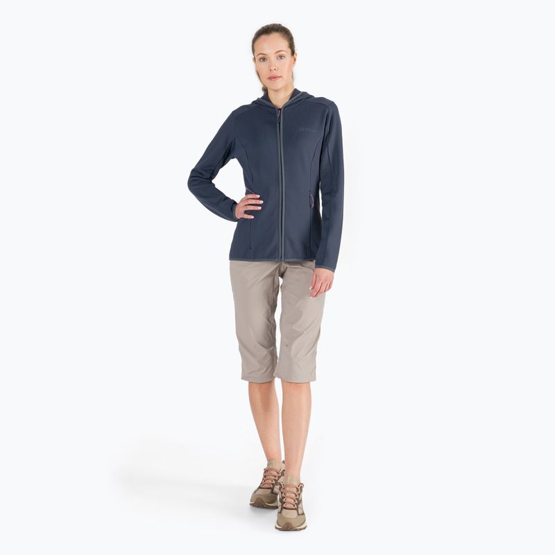 Jack Wolfskin női fleece pulóver Baiselberg szürke 1710771 2